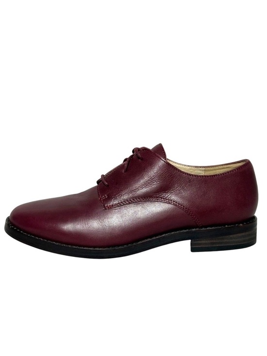 Eileen Fisher Shoes - Eileen Fisher Milo‎ Leather Oxfords Maroon Burgundy Dress Shoes Classic Womens 7